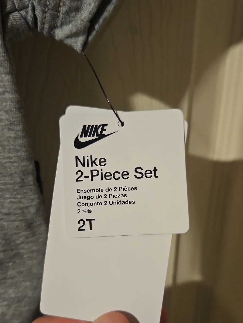 NIKE Toddler Two Piece Set: Gray/Navy: New With Tags: Size 2T